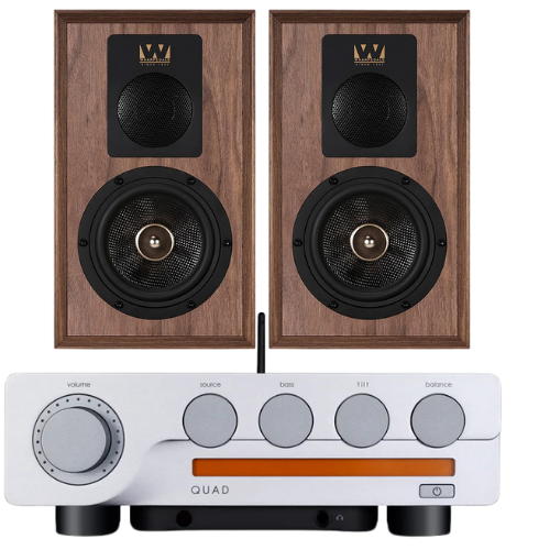 Quad 3 integreret forstærker med Wharfedale Aston Højttalere Pakke