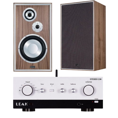 Leak Sandwich 250 Gulvhøjttaler med Leak Stereo 230 Integreret Forstærker Pakke