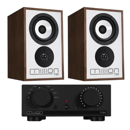 Mission 778x Integreret Forstærker med 750 Kompakt højttaler i Pakke
