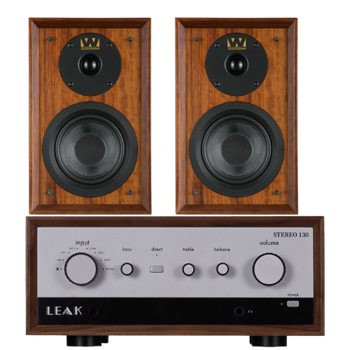 Leak Stereo 130 Integreret Forstærker med Wharfedale Denton 80th Højttalere i Pakke