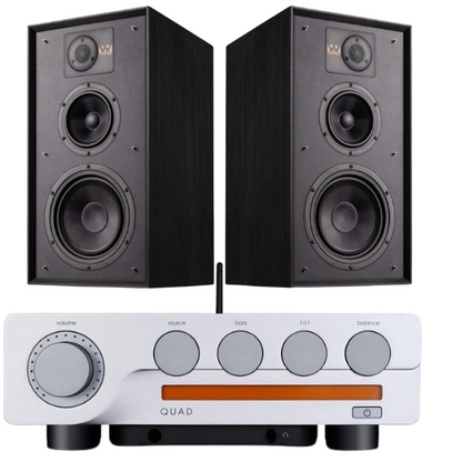 Quad 3 integreret fporstærker og Wharfedale Linton Højttalere akke
