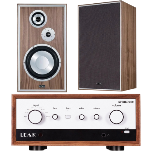 Leak Sandwich 250 Gulvhøjttaler med Leak Stereo 230 Integreret Forstærker Pakke