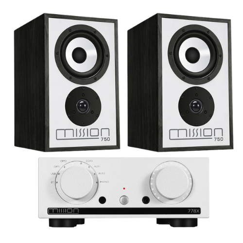 Mission 778x Integreret Forstærker med 750 Kompakt højttaler i Pakke