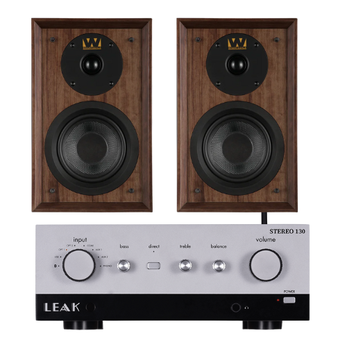 Leak Stereo 130 Integreret Forstærker med Wharfedale Denton 80th Højttalere i Pakke